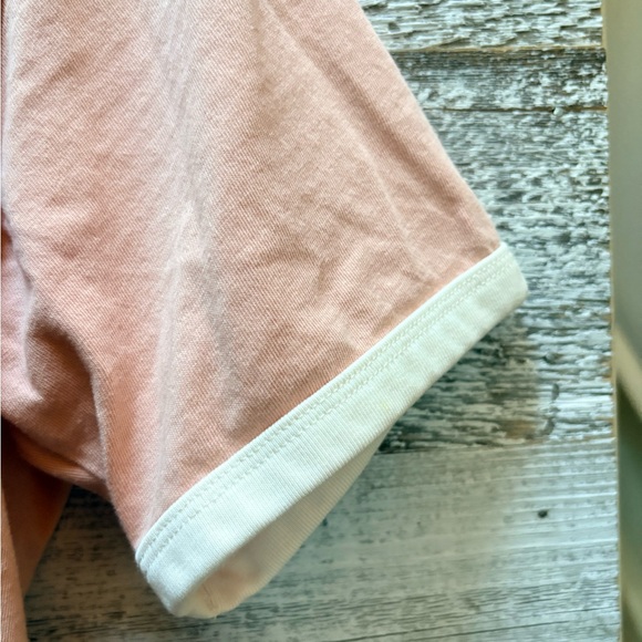 Uniqlo | "PEANUTS Sports Club: Birdies Only Club" Tee - Women's XS, Pink/White - Picture 5 of 8